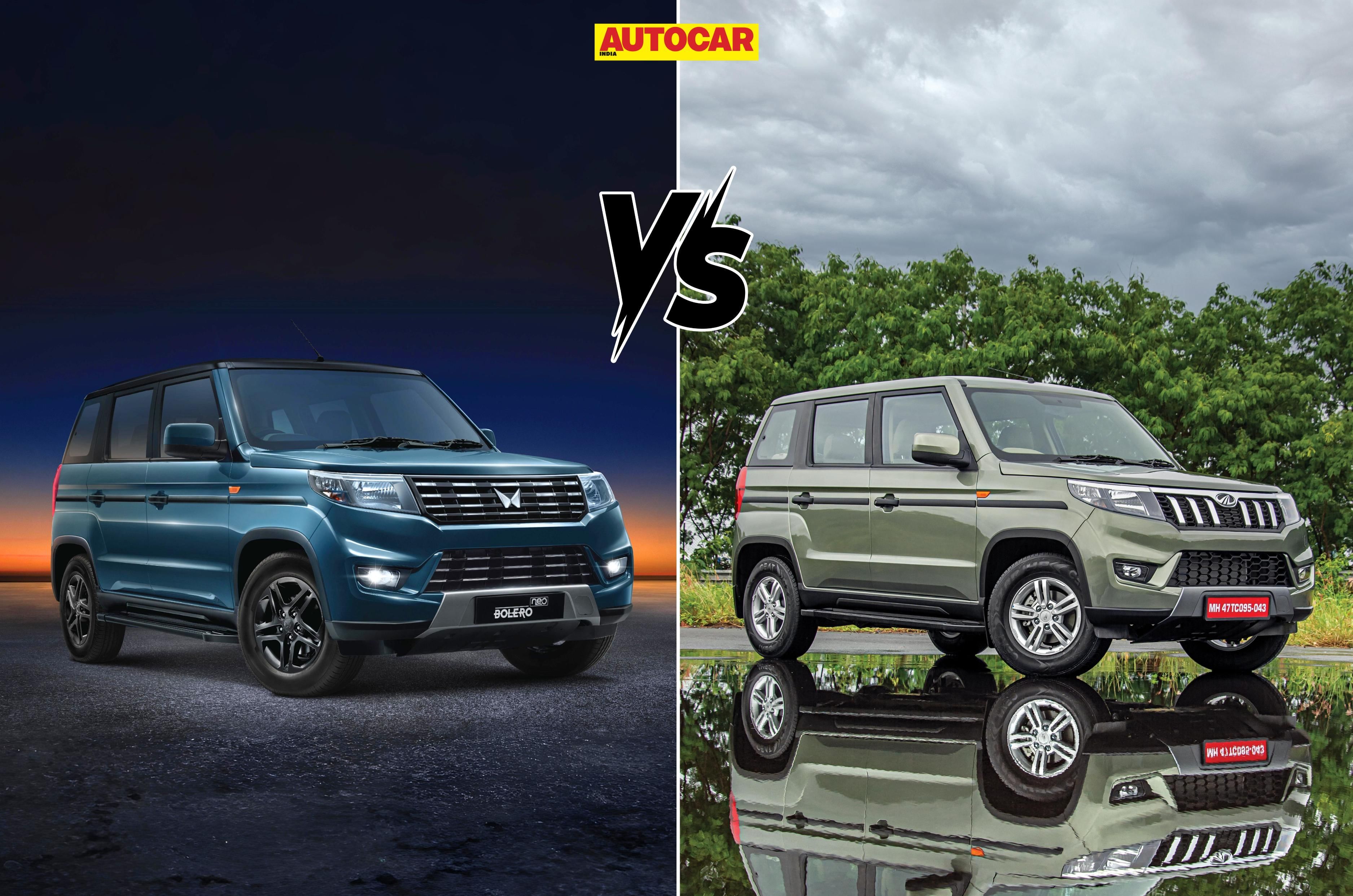 Mahindra Bolero Neo old vs new 